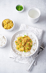 Oyadkodon, chicken and eggs rice bowl