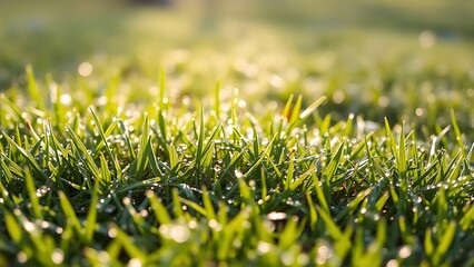 Dewy Meadow in Morning Light