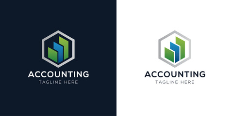 Accounting Logo Design Templates Set | Finance, Tax, Business, and Audit Icon Concepts