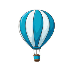 Obraz premium Air Balloon or Aerostat Illustration isolated white or transparent background