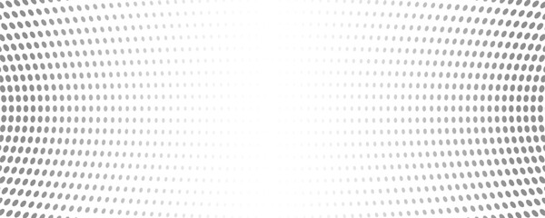 Dotted gradient halftone background. Horizontal seamless dots pattern in pop art style. Abstract modern stylish texture. Vector illustration.