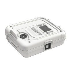 Fototapeta premium A white portable medical device closeup