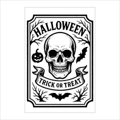 Halloween Label Design