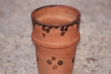 Brown Pottery Cup