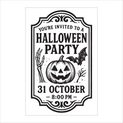 Halloween Label Design