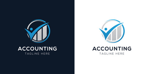 Accounting Logo Design Templates Set | Finance, Tax, Business, and Audit Icon Concepts