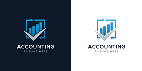 Accounting Logo Design Templates Set | Finance, Tax, Business, and Audit Icon Concepts