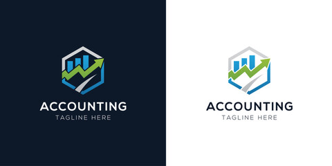 Accounting Logo Design Templates Set | Finance, Tax, Business, and Audit Icon Concepts