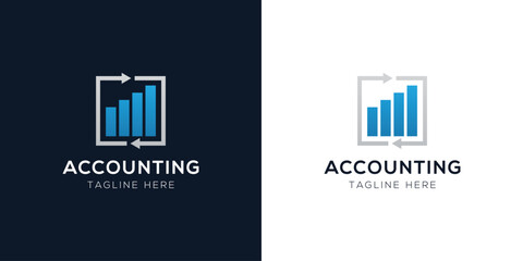 Accounting Logo Design Templates Set | Finance, Tax, Business, and Audit Icon Concepts