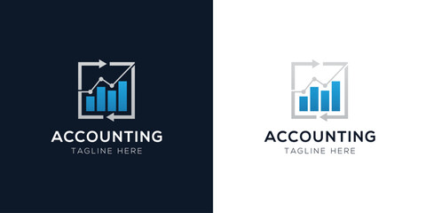 Accounting Logo Design Templates Set | Finance, Tax, Business, and Audit Icon Concepts