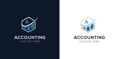 Accounting Logo Design Templates Set | Finance, Tax, Business, and Audit Icon Concepts