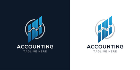 Accounting Logo Design Templates Set | Finance, Tax, Business, and Audit Icon Concepts