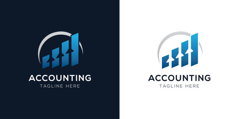Accounting Logo Design Templates Set | Finance, Tax, Business, and Audit Icon Concepts
