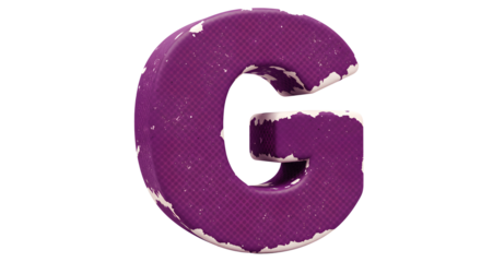 Letter G Cutouts: Torn Newspaper & Magazine Typography Photographed | High Definition | PNG image with transparent background