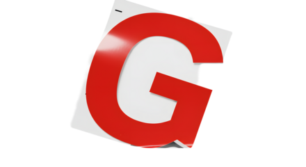 Letter G Cutouts: Torn Newspaper & Magazine Typography Photographed | High Definition | PNG image with transparent background