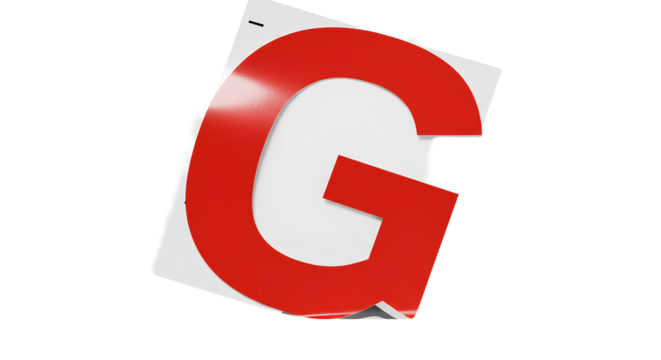 Letter G Cutouts: Torn Newspaper & Magazine Typography Photographed | High Definition | PNG image with transparent background