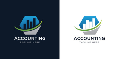 Accounting Logo Design Templates Set | Finance, Tax, Business, and Audit Icon Concepts
