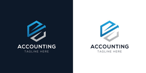 Accounting Logo Design Templates Set | Finance, Tax, Business, and Audit Icon Concepts