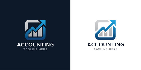 Accounting Logo Design Templates Set | Finance, Tax, Business, and Audit Icon Concepts