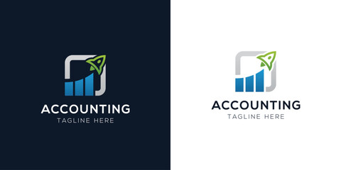 Accounting Logo Design Templates Set | Finance, Tax, Business, and Audit Icon Concepts