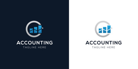 Accounting Logo Design Templates Set | Finance, Tax, Business, and Audit Icon Concepts