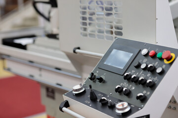 control console of surface grinding machine