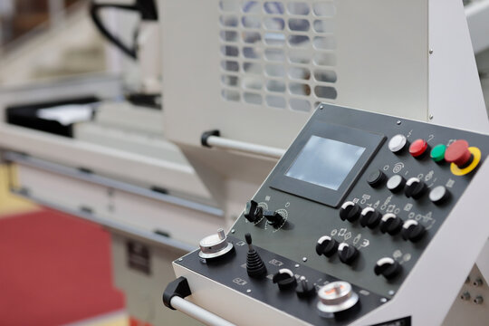 control console of surface grinding machine