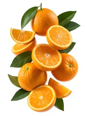 oranges and leaves