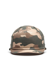 Fototapeta premium Camouflage Patterned Hat: A stylish outdoor accessory with a classic military-inspired design.