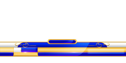 Ready to use Blue and Gold Lower third Design Template