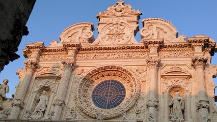 facade of the cathedral in Lecce