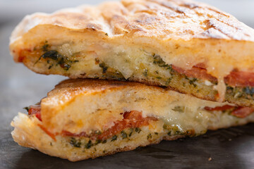 rustic italian caprese sandwich