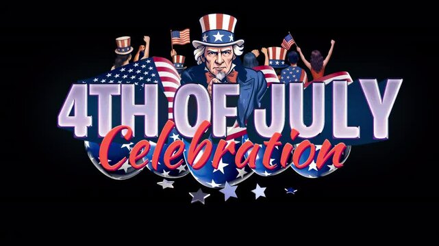 Uncle Sam 4th of July Celebration Title