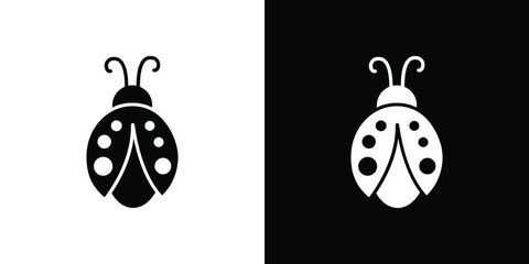 Ladybug icon of a flat style vector © Vince