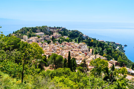 Taormina, Sicily &ndash; bird&rsquo;s‑eye view
