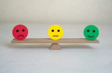 Rate or get feedback. Satisfied, dissatisfied or indifferent. Reviews, emotional responses, or user experience evaluations.