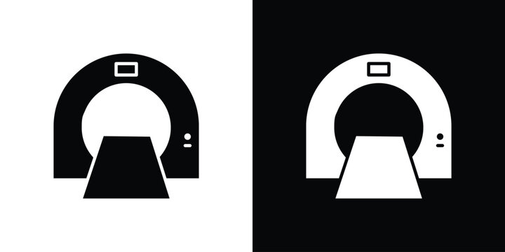 MRI icon of a flat style vector