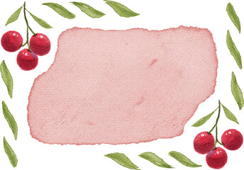 watercolor colorful frame and background for your text