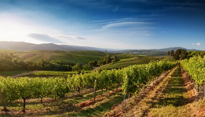 Fototapeta premium landscape of vineyard