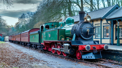 Obraz premium Zug - Dampflok