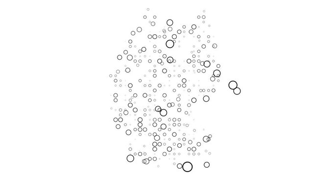 Germany Dot Map Animation In Generative Style