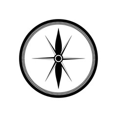 Compass. White background.