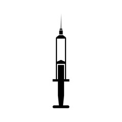 Syringe. White background.