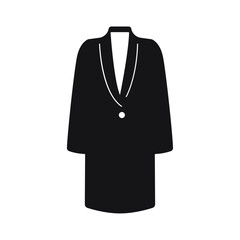 Coat. White background.