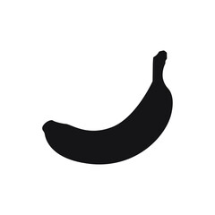 Banana. White background.