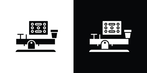 Morse code icon of a flat style vector © Vince