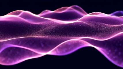 Abstract purple particle wave pattern - Powered by Adobe