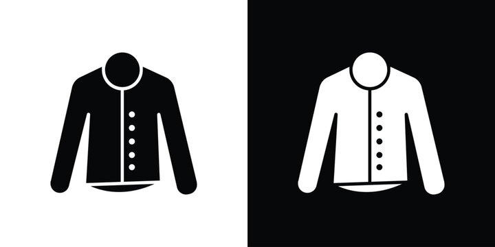 Nylon jacket icon of a flat style vector