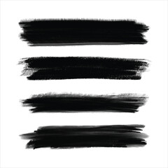 set of brush strokes