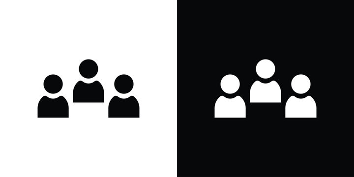 Partner icon of a flat style vector